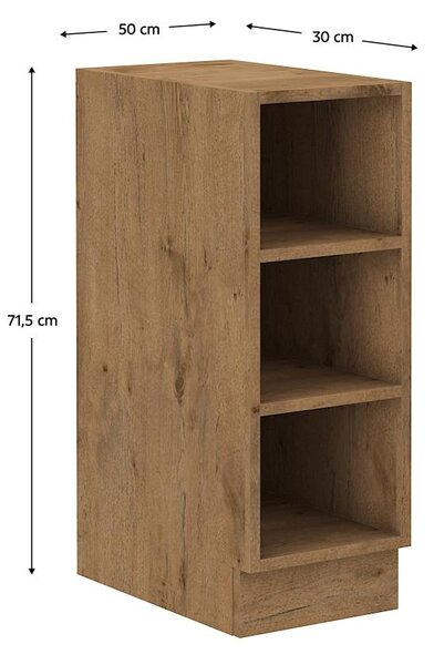 Dolní kuchyňský regál 30 D OTW BB Velaga (dub lancelot)