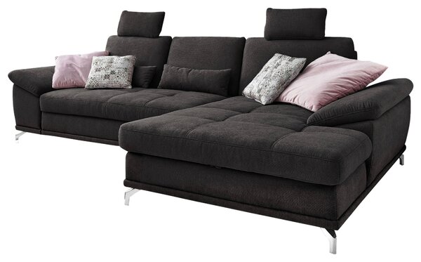ROHOVÁ SEDAČKA, textil, černá Sit & More - Sedací soupravy, Online Only