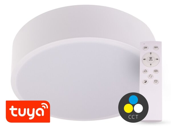 T-LED SMART TUYA Bílé LED stropní svítidlo kulaté 500mm 48W CCT s DO 105465