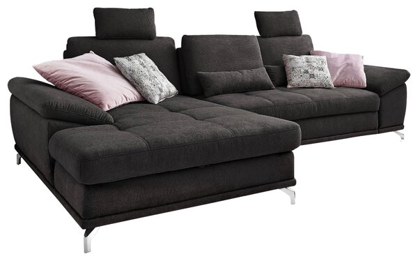 ROHOVÁ SEDAČKA, textil, černá Sit & More - Sedací soupravy, Online Only