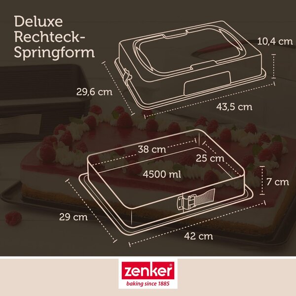 FORMA S ODNÍMATELNÝM DNEM 43,5/29,6/10,4 cm Zenker - Online Only pečení, Online Only