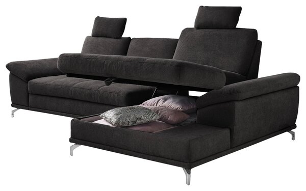 ROHOVÁ SEDAČKA, textil, černá Sit & More - Sedací soupravy, Online Only