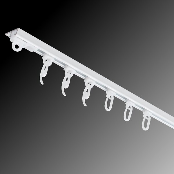 URBÁNEK Záclonové kolejnice AL090 - 72 cm, Standard + šnek