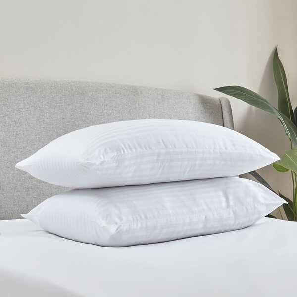 Polštář 2 ks 48x74 cm Hotel Satin Stripe – Catherine Lansfield