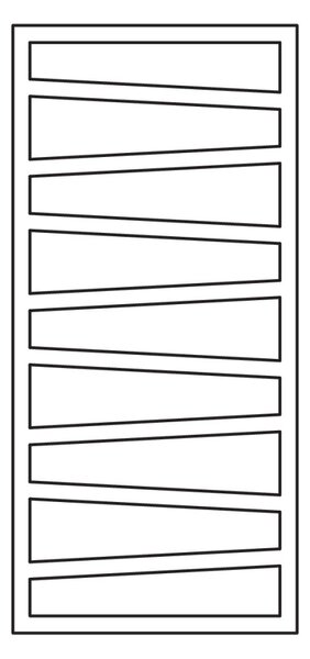 Terma Zigzag 1070x500 kombinovaný radiátor Heban Z8