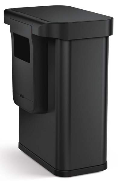 Simplehuman bezdotykový koš s hlasovým a pohybovým sensorem, 58 L,černá matná ocel, ST2042