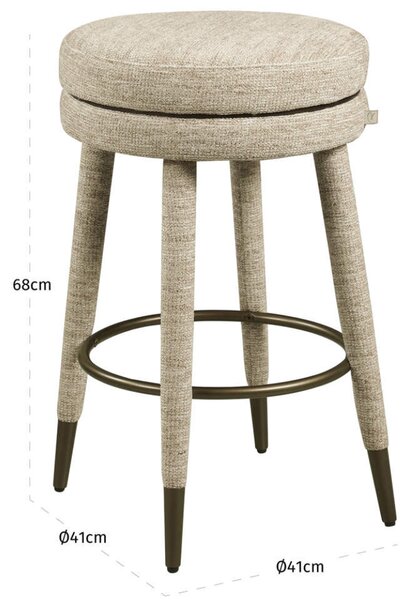 Richmond Béžová otočná barová židle Tenashar 68 cm