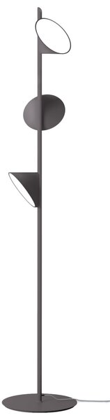 Axolight Orchid, antracitová stojací lampa se stmívačem, 3x6,5W LED 3000K, výška 184cm