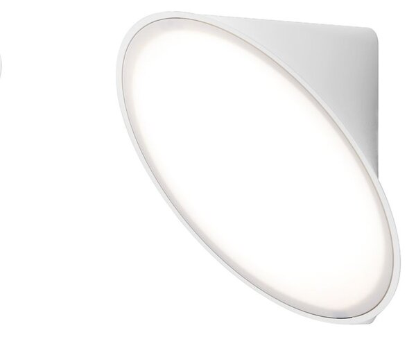 Axolight Orchid, bílé nástěnné svítidlo, 1x15W LED 3000K stmívatelné, prům. 20cm