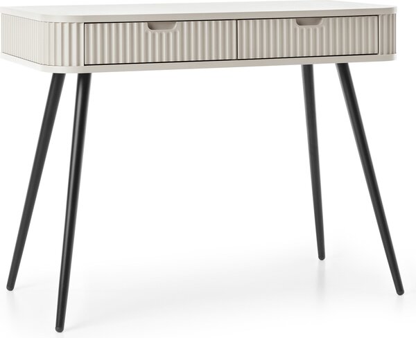 Kosmetický stolek, barva béžová, materiál: laminovaná dřevotříska, rozměry: 49 x 80 x 103 cm