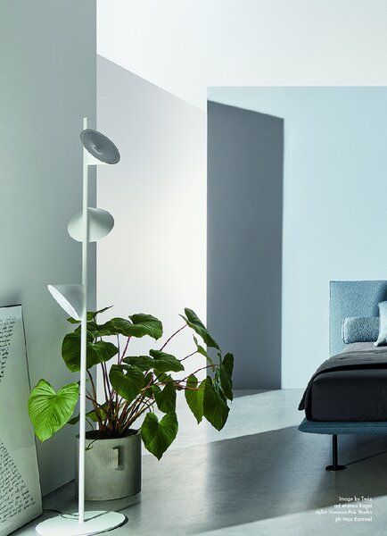 Axolight Orchid, bílá stojací lampa se stmívačem, 3x6,5W LED 3000K, výška 184cm
