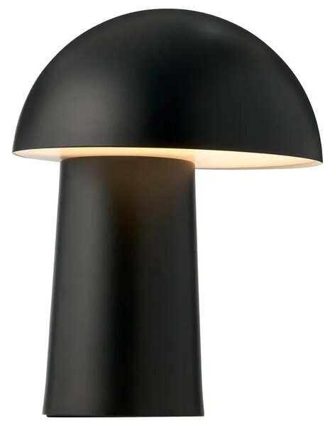 Nordlux Černá kovová nabíjecí stolní LED lampa Faye
