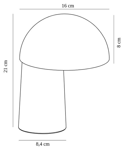 Nordlux Béžová kovová nabíjecí stolní LED lampa Faye