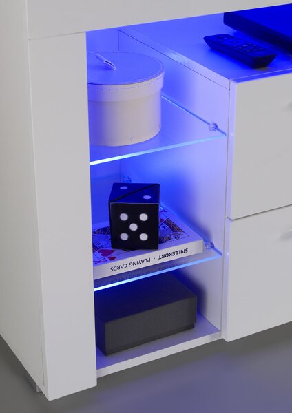 KOMODA POD TELEVIZI, bílá, 179/67/44 cm MID.YOU - Online Only TV příslušenství, Online Only