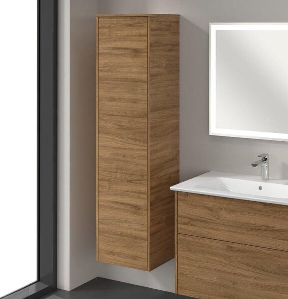 Villeroy & Boch Finero, vysoká skříňka, rozměry 40,4 x 154,6 cm, s 1 dveřmi, otevírání zleva