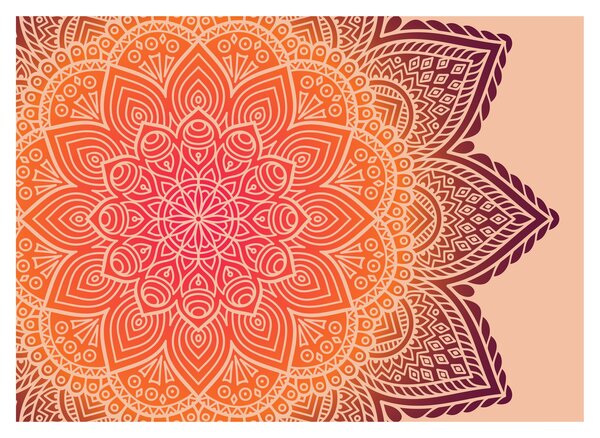 Skleněný obraz - Mandala umění (70x50 cm)