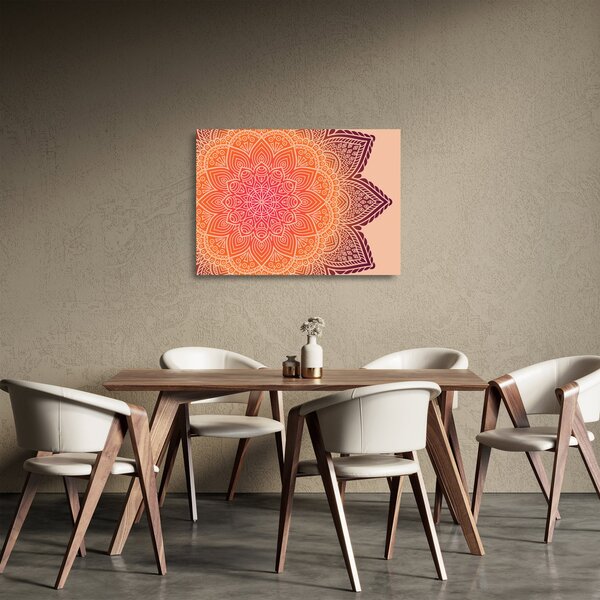 Skleněný obraz - Mandala umění (70x50 cm)