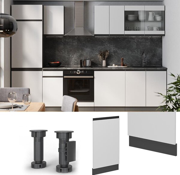 Čelní panel myčky Vicco R-Line Bílá 45 cm bez pracovní desky, Model 54616