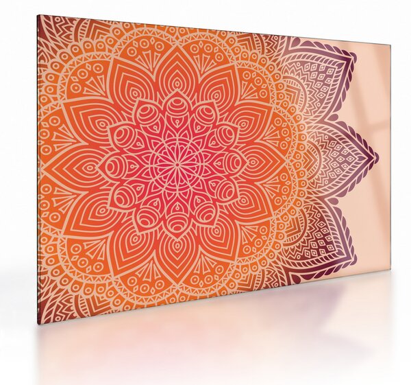 Skleněný obraz - Mandala umění (70x50 cm)