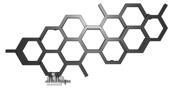 Terma Hex 502x1126 vodní radiátor RAL9005 Pololesk YL