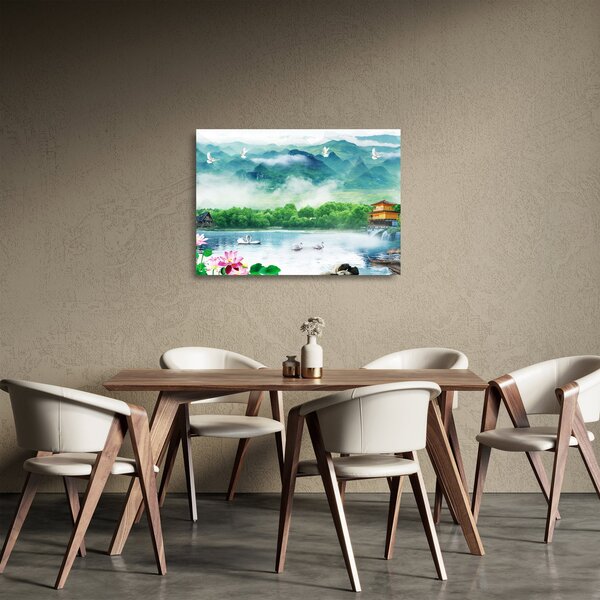 Skleněný obraz - Snová krajina (70x50 cm)