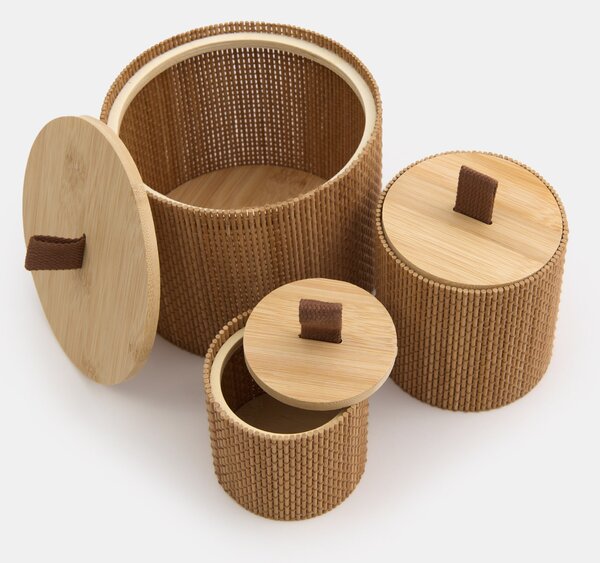Sinsay - Úložný box 3 balení - béžová