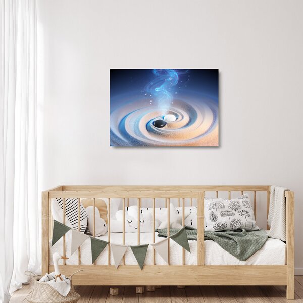 Skleněný obraz - Éterický yin-yang (70x50 cm)
