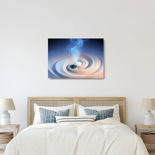 Skleněný obraz - Éterický yin-yang (70x50 cm)