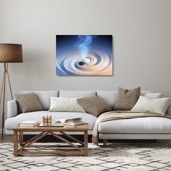 Skleněný obraz - Éterický yin-yang (70x50 cm)