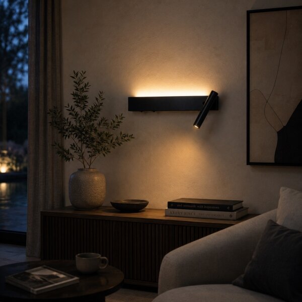 Brilagi - LED Nástěnné bodové svítidlo ARLIX LED/3W/230V + LED/7W černá CRI 90