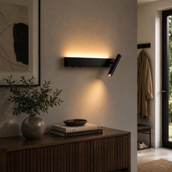 Brilagi - LED Nástěnné bodové svítidlo ARLIX LED/3W/230V + LED/7W černá CRI 90