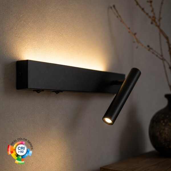 Brilagi - LED Nástěnné bodové svítidlo ARLIX LED/3W/230V + LED/7W černá CRI 90