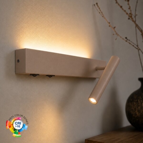 Brilagi - LED Nástěnné bodové svítidlo ARLIX LED/3W/230V + LED/7W béžová CRI 90