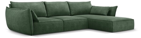 Tmavě zelená rohová pohovka (pravý roh) Vanda – Mazzini Sofas