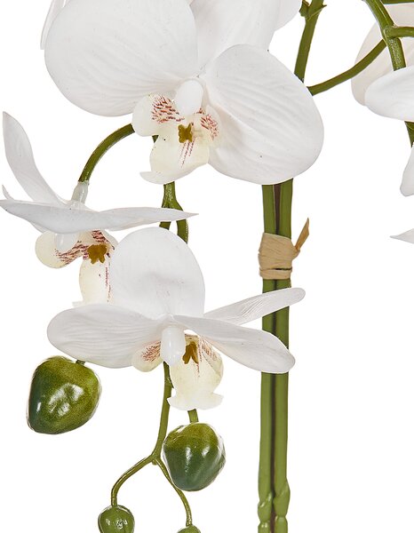 Umělá rostlina ORCHID 42 cm Bílá