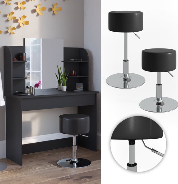 Stolička Vicco Design Černá 33.5 x 67 cm pro toaletní stolek, Model 28610