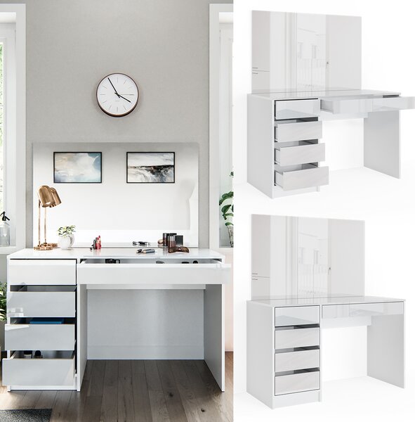 Toaletní stolek Vicco Sherry Bílá 120 cm, Model 33950