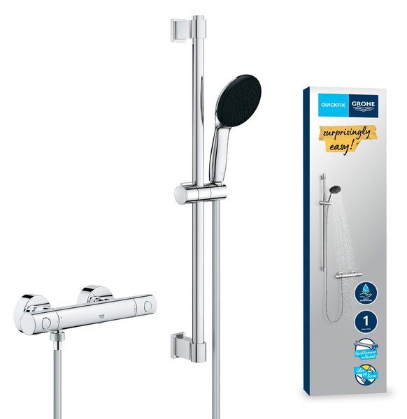 Grohe Precision Get sprchová baterie nastěnná s termostatem StarLight Chrome 34856000