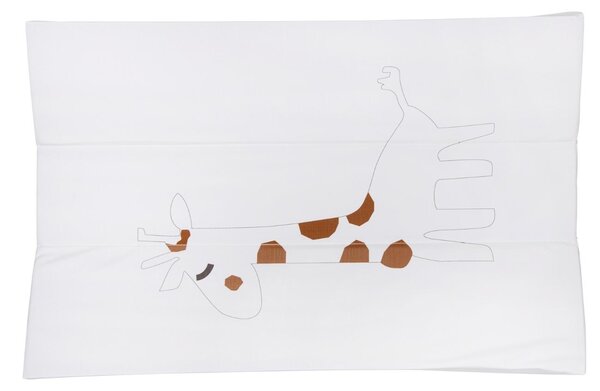 Bílá omyvatelná přebalovací podložka Quax Giraffe 67 x 44 cm