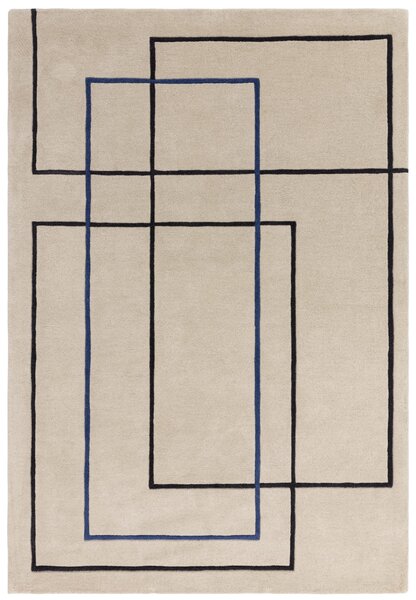 Tribeca Design Kusový koberec Jigsaw Outline Blue Rozměry: 120x170 cm