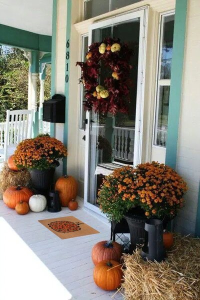 Hanse Home, DOPRODEJ: 45x70 cm Rohožka Halloween oranžová tykev 105706 - na ven i na doma, 45x70, oranžová, chodba / předsíň