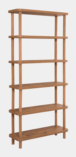 Knihovna v dekoru borovice v přírodní barvě 80x168,5 cm Step – Kalune Design