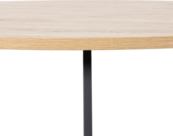 KONFERENČNÍ STOLEK, černá, dub artisan, kov, kompozitní dřevo, 80/80/42 cm Boxxx - Konferenční stolky