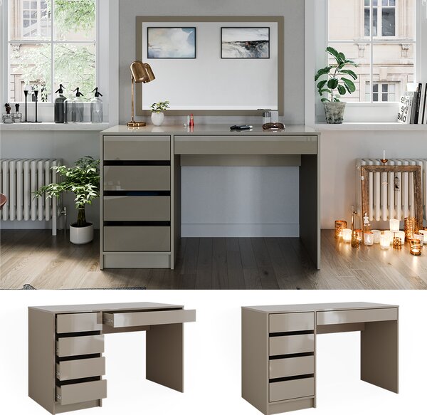 Toaletní stolek Vicco Sherry Béžový vysoký lesk 120 cm Bez zrcadla, Model 47287