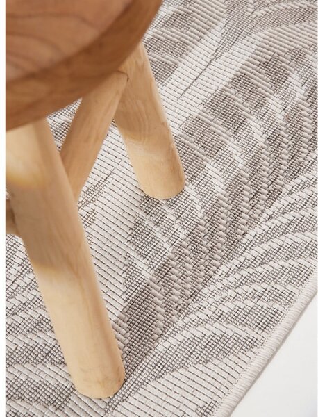 Vnitřní a venkovní běhoun v šedé a slonovinové barvě 80x250 cm Duet Liora – NORTHRUGS