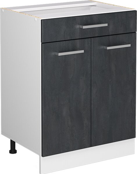 Spodní skříňka kuchyňské linky Vicco R-Line Černý beton 60 cm bez pracovní desky, Model 47618
