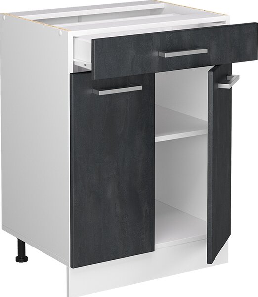 Spodní skříňka kuchyňské linky Vicco R-Line Černý beton 60 cm bez pracovní desky, Model 47618