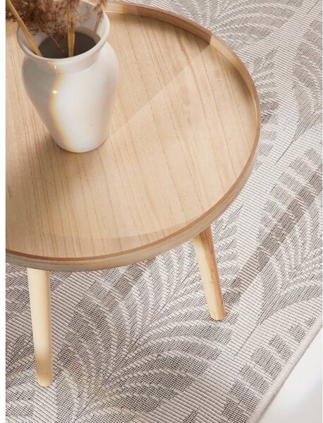 Vnitřní a venkovní běhoun v šedé a slonovinové barvě 80x250 cm Duet Liora – NORTHRUGS