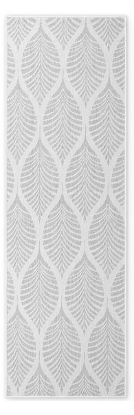 Vnitřní a venkovní běhoun v šedé a slonovinové barvě 80x250 cm Duet Liora – NORTHRUGS