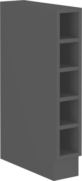 Kondela Dolní kuchyňská skříňka Araka / Menzo / Siber 15 D OTW BB - černá